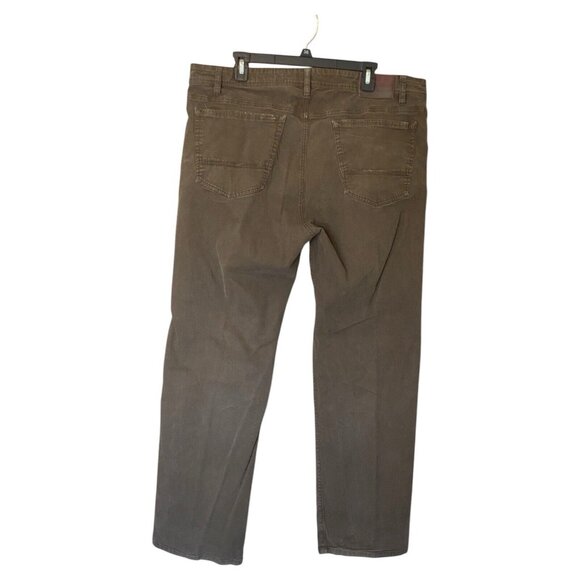 Orvis 5 Pocket Pants Men's 40x30 Greenish Brown Color Relaxed Fit Cotton - Picture 2 of 10